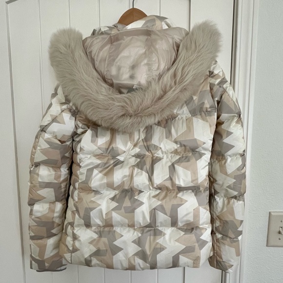 Rare Bogner Carry D Down Ski Jacket in Size 4 (XS/S) NWOT off-white camouflage - Picture 13 of 14